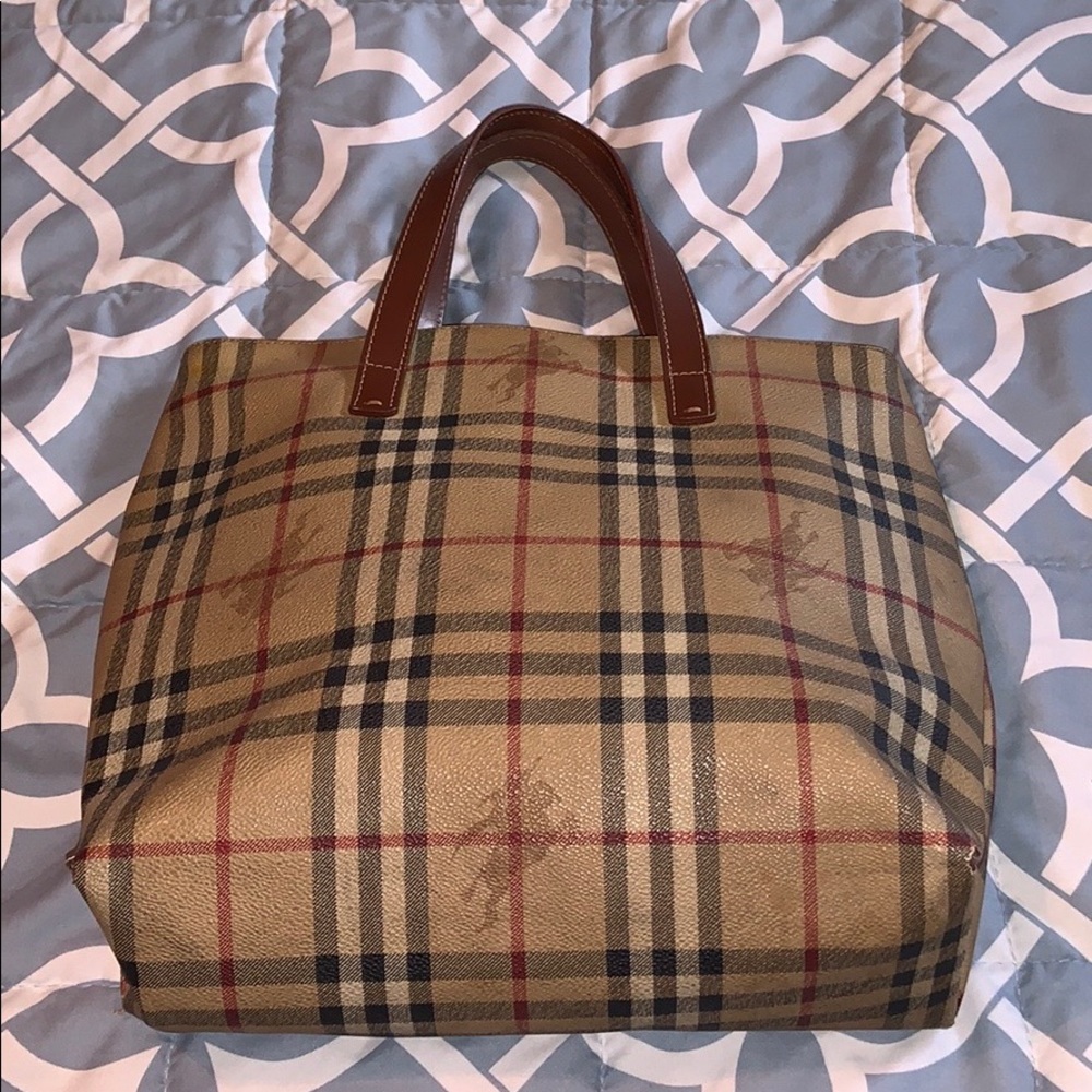 BURBERRY TAN PVC TOTE
